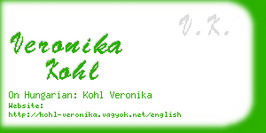 veronika kohl business card